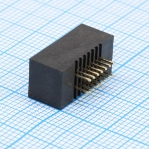 DS1064-16-14V8BB, Вилка на плату 14 контактов шаг 1.27x2.54 мм