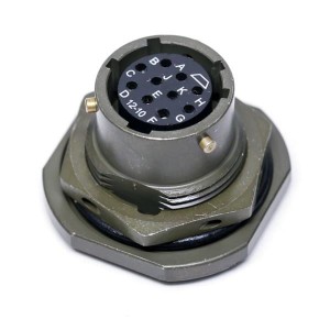 PT07A-8-3S, Круговой мил / технические характеристики соединителя 3P Size 8 Jam Nut Socket Receptacle