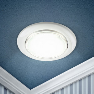 Встраиваемый светильник под лампу GX53 KL35 WH (б/к) 220V 15W белый Б0041927