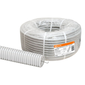 Труба гофрированная ПВХ d 50 с зондом (20 м) легкая SQ0401-0006