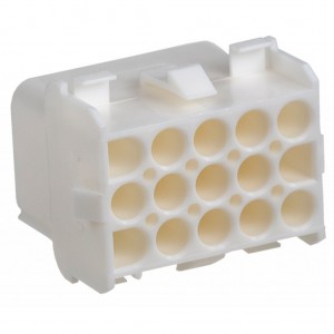 350784-1, Корпус разъема Universal MATE-N-LOK, вилка 15PIN, Matrix (Nylon, UL 94V-0) без контактов, шаг 6.35 мм