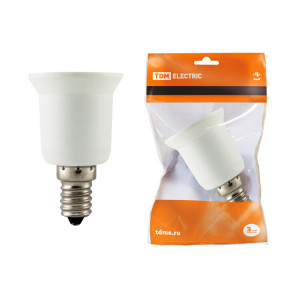 Переходник E14-E27, белый, SQ0335-1001