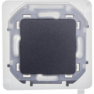 Переключатель 1-кл. Inspiria 10А IP44 250В 10AX механизм антрацит Leg 673673