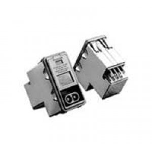 PS000DD3D, Модули подачи электропитания переменного тока 3A DUAL FUSE SNAP IN MOUNT