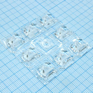 C15035_STRADELLA-8-T3, Групповая квадратная линза 50х50мм для 8 LED размером до 5050