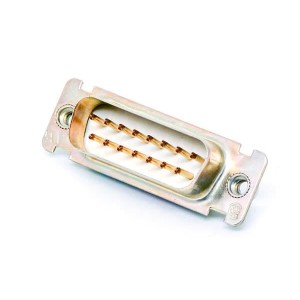 DAE15P, Стандартные соединители D-Sub  DSUB 15 M SOD CLIN G ZINC