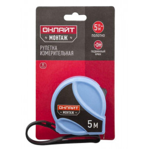 Рулетка 80 910 OMT-Ru03-5-19 5мх19мм ОНЛАЙТ 80910