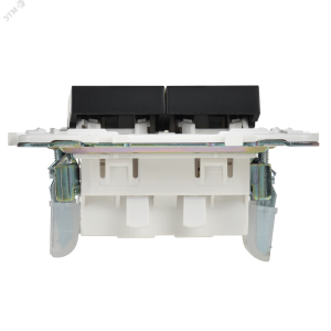 SKANDY Выключатель 2-клавишный с индикацией 10А SK-V09Bl черный IEK SK-V20-1-10-K02