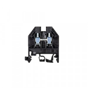 Проходная клемма WK 4/U SW, Проходная клемма, тип фиксации провода: винтовой, номинальное сечение: 4 мм кв., 32A, 800V, ширина: 6 мм, цвет: черный, тип монтажа: DIN35