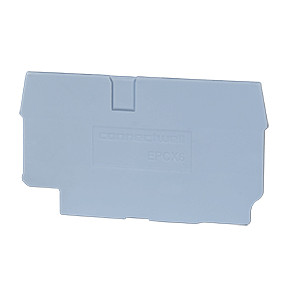Крышка боковая EPCX6, Крышка боковая, для клемм CX6, CXG6, CP6, CPG6, цвет: серый