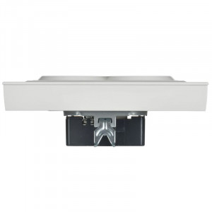 BRITE Розетка 2-местная с заземлением без защитных шторок плоская 16А в сборе РСПл12-3-БрАБ арктический белый IEK BR-R27-16-K91-F