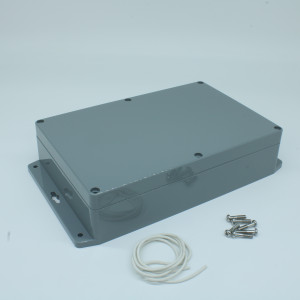 G317MF, Герметичный корпус из прочного ABS пластика с фланцем, IP65, темно-серый