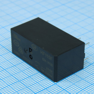 HF115F/024-1H3B, Реле силовое катушка 24В 16 А один контакт на замыкание