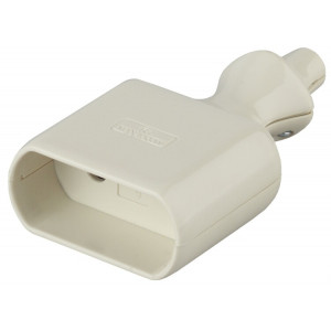 Розетка R2 кабельная без заземления 6A прямой ввод белая Б0019185