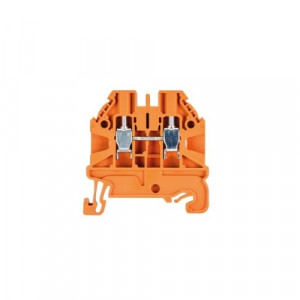 Проходная клемма WT 2,5 OR, Проходная клемма, тип фиксации провода: винтовой, номинальное сечение: 2,5 мм кв., 24A, 1000V, ширина: 5 мм, цвет: оранжевый, тип монтажа: DIN35