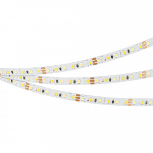 Лента RT-A120-8mm 12V White-MIX (9.6 W/m, IP20, 2835, 5m) 013126(2), Мультибелая MIX (2 оттенка) лента RT-A120, открытая. Светодиоды 2835, 120 шт/м (600 шт на 5 м), белая плата, ширина 8 мм, скотч 3M. Цвет MIX БЕЛЫЙ 6000 K + ТЁПЛЫЙ 2700 K, цветопередача CRI>85, угол 120°. Питание 12V, мощность 9.6 Вт/м (48 Вт на 5 м). Разм