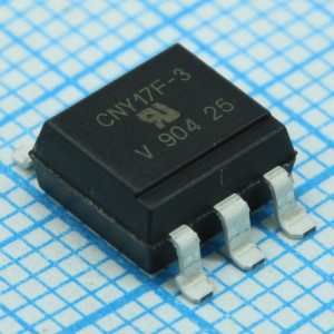 CNY17F-3X009T, Оптопара одноканальная транзисторная выход постоянного тока  6-Pin PDIP SMD лента на катушке