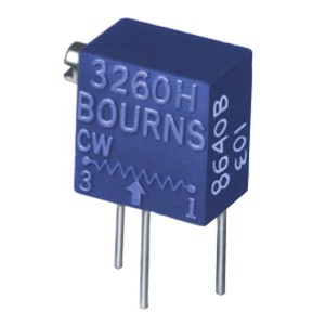 3260W-1-102, Подстроечные резисторы - сквозное отверстие 1/4