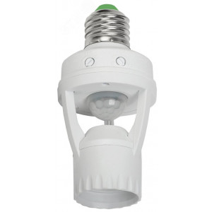 Датчик движения ДД 045 E27 60Вт угол обз. 360град. 6м IP20 бел. LDD10-045-60-001