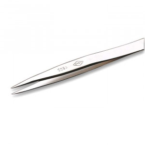 OOSA, Специальная нержавеющая сталь, не магнитится. Очень прочный пинцет общего применения. Внутренние стороны концов плоские и ровные, с плотным смыканием, 120 мм, 14 г