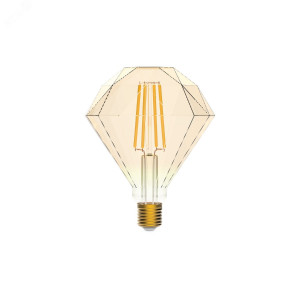 Лампа светодиодная филаментная Smart Home DIM+CCT E27 Diamond Golden 6,5 Вт 2000-5500 К 1/40 1370112