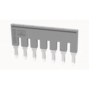 Соединительная перемычка DFB7-10.2-11-00Z(H), Соединительная перемычка, 7 полюсов, изолированная, вилочная, для клемм: DS10, цвет: серый