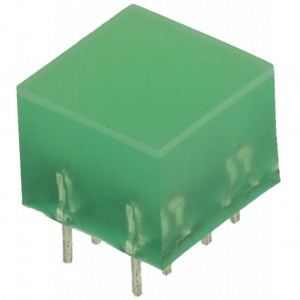 L-875/4GDT, Светодиодный модуль 10х10мм/зеленый/568нм/5-10мкд/120°