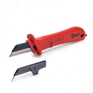 НМИ-04 серия Профи, Нож монтерский диэлектрический прямой с дополнительным лезвием