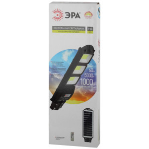 Светильник консольный 60Вт 1000лм 5000К IP65 на солнечной батарее SMD с датчиком движения ПДУ Б0046801