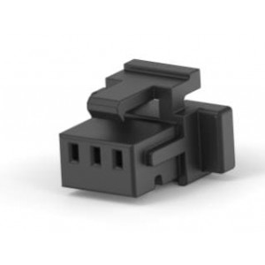 2367198-8, Проводные клеммы и зажимы 1mm Housing With Latch, Black