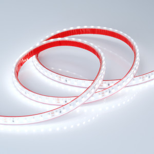 Лента RTW 2-5000PS-50m 24V White6000 2x (3528, 120 LED/m, LUX) 024574, Рулон 50м герметичная IP67 лента LUX. Макс.длина подключения 5м. Светодиоды smd 3528, 120шт/м, белая плата 8мм, скотч 3М. Цвет БЕЛЫЙ 5800-6500K. Угол 120°, цветопередача CRI>85. Питание 24V, мощность 9.6 Вт/м. Размеры 50000х10х5мм. Мин.отрезок 50мм, 6 све