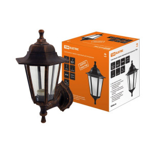 Светильник садово-парковый НБУ 06-60-001 шестигранник, настенный, пластик, медь SQ0330-0721