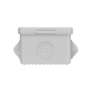 Распаячная коробка ОП 65х65х50мм, крышка, IP54, 4вх. SQ1401-0111