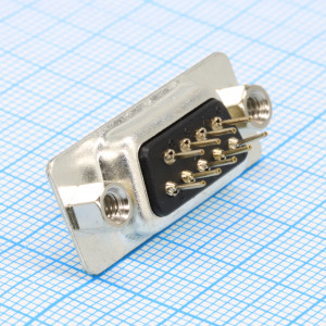DS1034-09FBNSI26, Разъем D-Sub (розетка) 9 контактов на плату