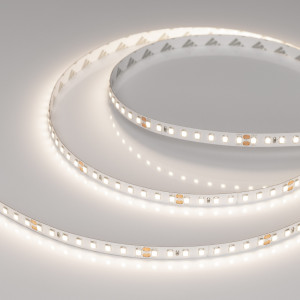 Лента RT-A128-8mm 24V Day4000 (9.6 W/m, IP20, 2835, 5m) 036211, Светодиодная лента RT-A128, открытая. Светодиоды 2835, 128 шт/м (640 шт на 5 м), белая плата, ширина 8 мм, скотч 3M. Цвет ДНЕВНОЙ 4000 K, цветопередача CRI>85, угол 120°. Питание 24 В, мощность 9.6 Вт/м (48 Вт на 5 м). Размеры 5000x8x1.6 мм. Мин. отрезок