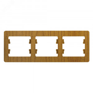 Рамка 3-м Glossa горизонт. дер. дуб SE GSL000503