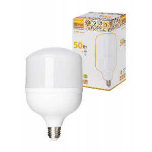 Лампа светодиодная T-50 Вт-230 В-4000 К–E27 (125x206 мм) Народная SQ0340-1646