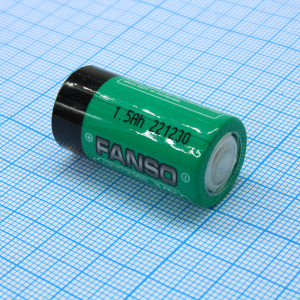 CR17335E/S, Li, MnO2 батарея типоразмера CR123 3В 1.5 Ач стандартные выводы -40...70 °C