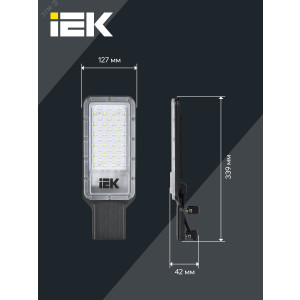 Светильник светодиодный ДКУ 1011-50Ш 5000К IP65 консольный IEK LT-DKU1-1011-050-50-K03