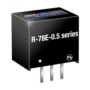 R-78E9.0-0.5, Преобразователь DC-DC на печатную плату 1-канальный 9В 0.5A 3-Pin SIP модуль туба