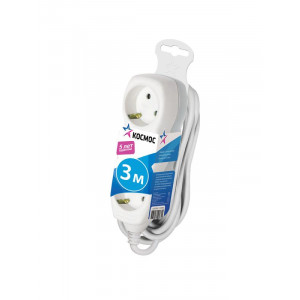 Удлинитель 3х3м с заземл. 16А IP20 ПВС 3х1 YKsm3m-3g-Z(K)