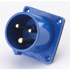 Вилка для скрытой проводки 613 2Р+РЕ 16А 220В IP44 В 26059DEK