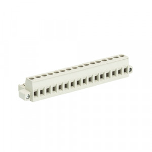 Розеточный разъем на кабель 8113 B /16 F, Розеточный разъем, прямой, на кабель, шаг: 5.0 мм, 16 полюсов, фиксация провода винтовая, исполнение: с монтажными фланцами, с маркировкой, 400V, 12А, цвет: серый