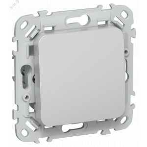 FLITE Выключатель 1-клавишный перекрестный 10А ВС71-1-0-ФлА алюминий IEK FI-V13-0-10-K47