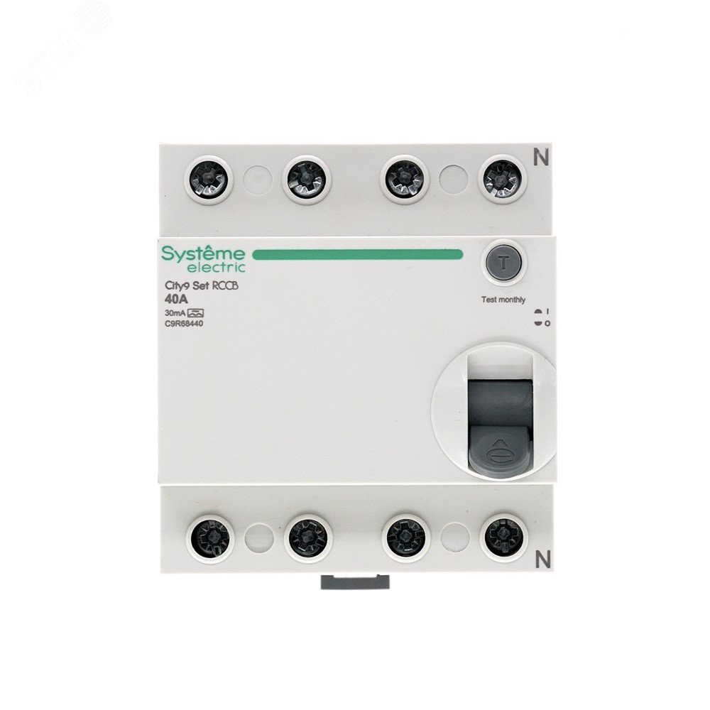 Изображение товара Выключатель дифференциального тока 4п 40А 30мА тип A City9 Set 400В