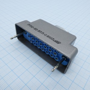 РП10-22 ЛП-П-О розетка с/к, Соединитель  низкочастотный, прямоугольный, внутреннего монтажа