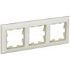 BRITE Рамка 3-мест. РУ-3-Бр беж./жемч. BR-M32-12-1-K10