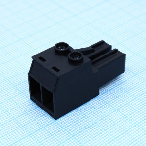 5EDGKH-7.62-02P-13-02, Блок клеммный соединительный шаг 7.62мм 2контакта
