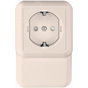 ПРИМА О/У РОЗЕТКА с зазем. со шт. ПЛИНТУСН.МОНТ.ПЛ.16А 250В, БЕЛЫЙ,опт.уп.Россия C3(2) RA16-003-2M-B