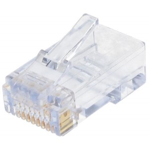 32-6198UL, Модульные соединители / соединители Ethernet RJ45 8P8C Cat6 Rnd Sol/Str w/Load Bar